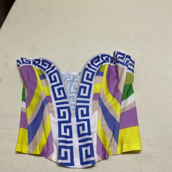 Akira S Evolve Front Slit Midi Skirt & Deep V Corset Top set - Picture 8 of 13